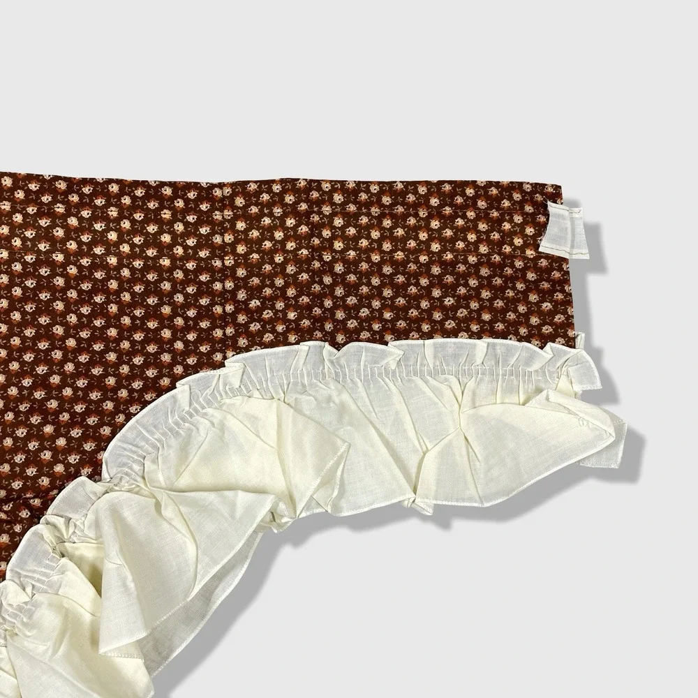 Unbranded Swag 2pc LotValance Home OS Brown‎ Floral Cottagecore Farmhouse